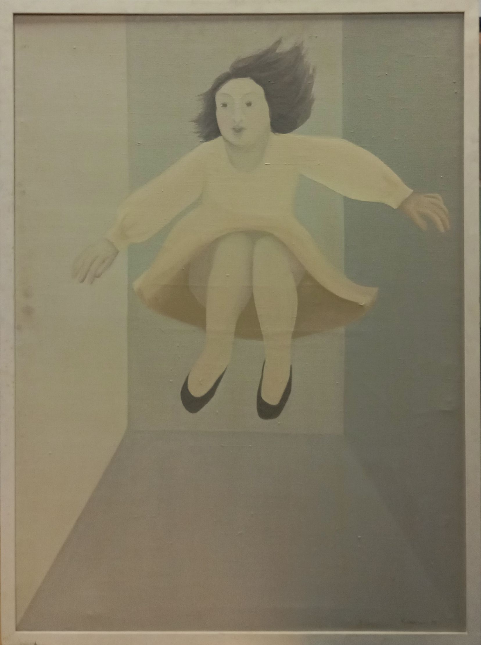 1975 Volandera amarilla 100x73 Óleo sobre lienzo